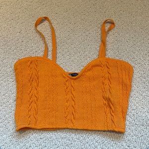 Zara Women’s Orange Knit Tank